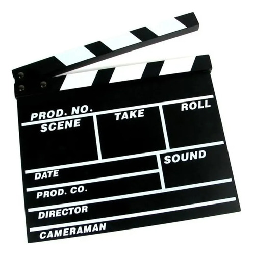 Claquetas De Cine Panel De Acción Claqueta Video Grabación Negro