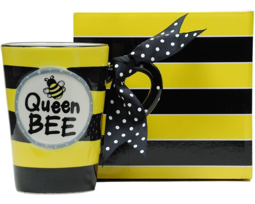 Burton & Burton Whimsical Queen Bee Taza De Café De 13 Oz Co