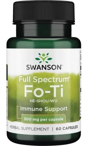 Fo-ti 500 Mg 60 Caps He Shou Wu Anti-aging Libido De Sw
