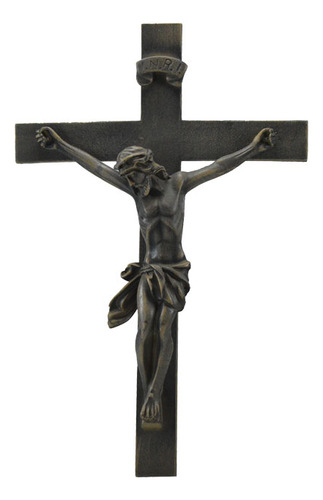 Crucifixo Estilo Barroco De Parede 42 Cm-inquebrável