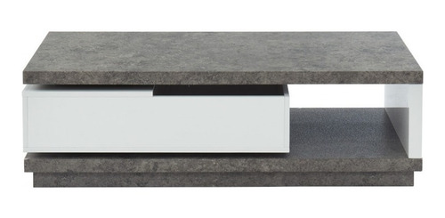 Imagen 3 de 10 de Mesa De Centro Lacada Marmolizado Ref Flavian