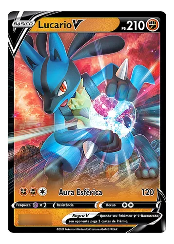 Original - Carta Pokémon Lucário Japonês em Promoção na Americanas