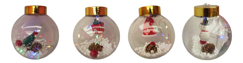 Luces Para Navidad De Esferas Luminosas Multicolor 2.8mt