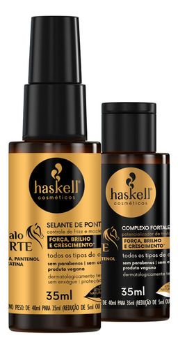 Kit Haskell Cavalo Forte Sh Cond Máscara P 6 Itens Completo