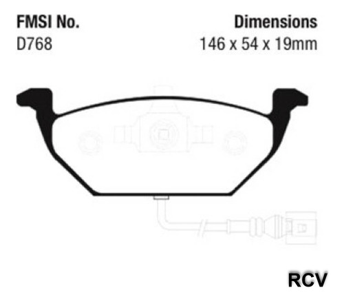 Balatas Disco  Delantera Para Volkswagen Jetta A4  1999