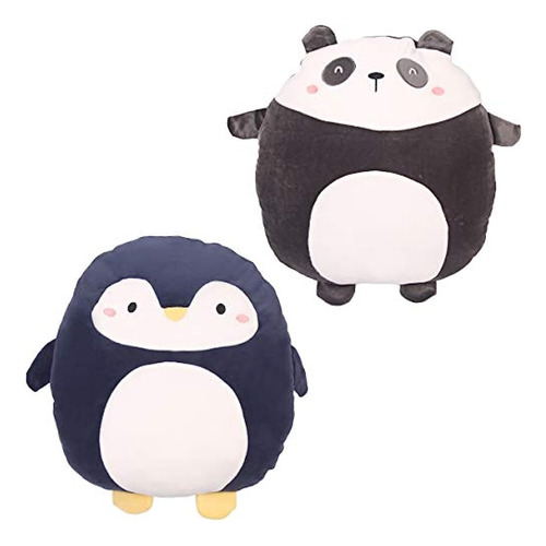 Peluches Suave Pingüino Y Panda