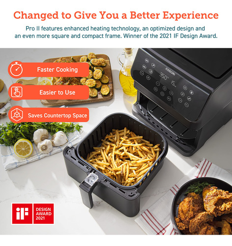 Air Fryer Cosori, 5,8 Litros, 12 En 1, Con Información Nutri