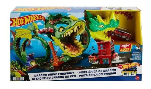 Hot Wheels City Pista Épica De Dragón