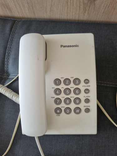 Teléfono Fijo Panasonic Kx-ts500 Blanco