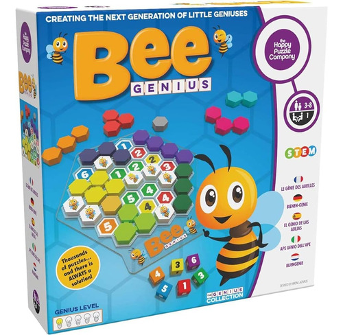 ~? Bee Genius - Ganador Del Premio Puzzle Family Board Game 