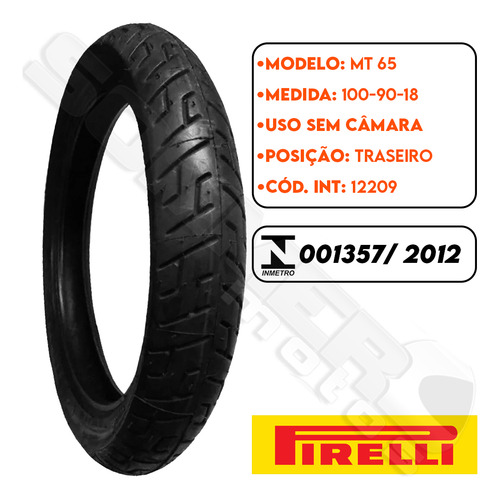 Par Pneu Riva 150 275-18 + 100-90-18 (+largo) Mt 65 Pirelli