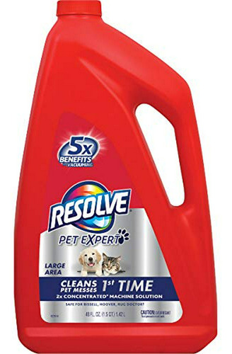 Resolve Pet Carpet Steam Cleaner Solution, 288 Fl Oz (6 Bote