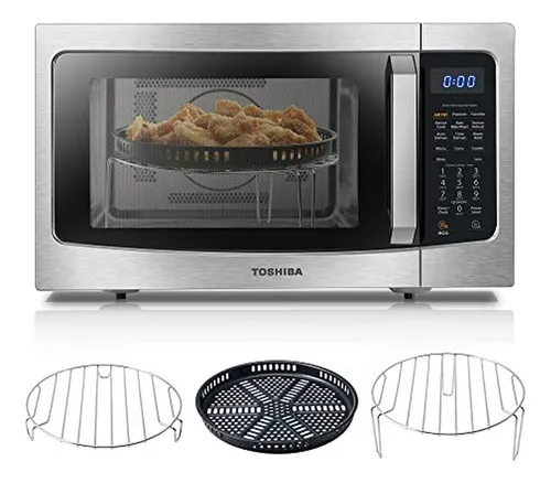 Horno Microondas Toshiba 4-en-1 Ml-ec42p(ss), Sensor Intelig