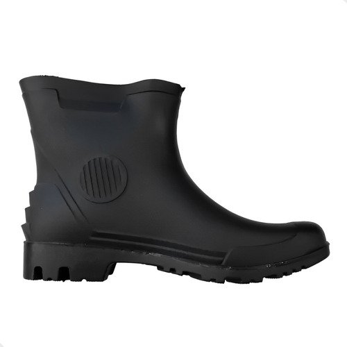 Bota Borracha Galocha Vonder Em Pvc Forrado Preto Cano 3/4