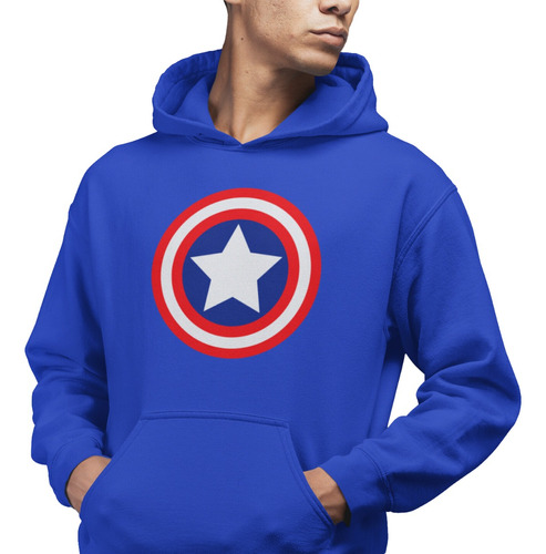 Polerón Marvel Avengers: Logo Escudo Capitán América