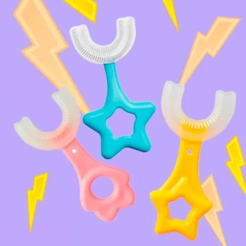 Cepillo De Dientes 1p Niños Forma De U Boca Entera Silicon F