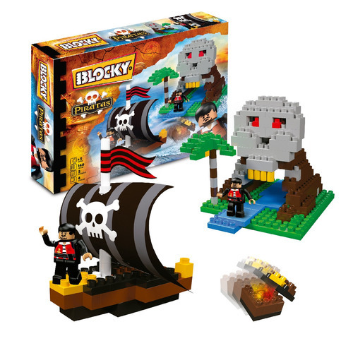 Imagen 2 de 2 de Bloques para armar Blocky Piratas Isla Pirata 140 en caja