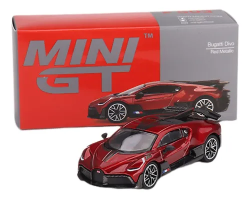 Mini Gt Bugatti Divo Mijo Exclusive Red Metallic Color Rojo Metalico