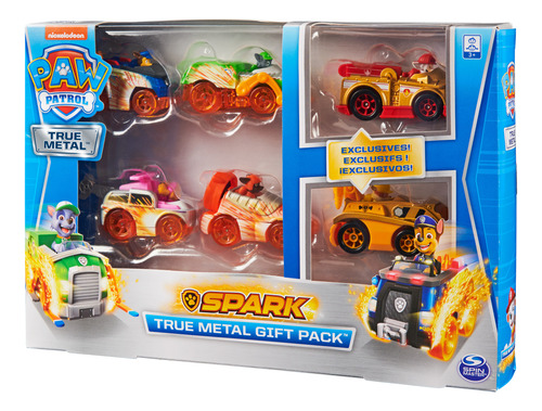 Set 6 Autos Metalicos Spark Paw Patrol