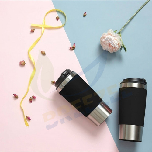 Termo Portatil Acero Inoxidable 450ml Café Té Tapa Hermética Color Turquesa