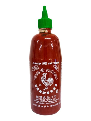 Huy Fong Sriracha 28 Oz Tapa Verde 793g Gallito Original