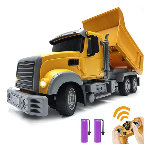 Rc Dump Truck Toy Para Niños - Camión Volquete De Control Re