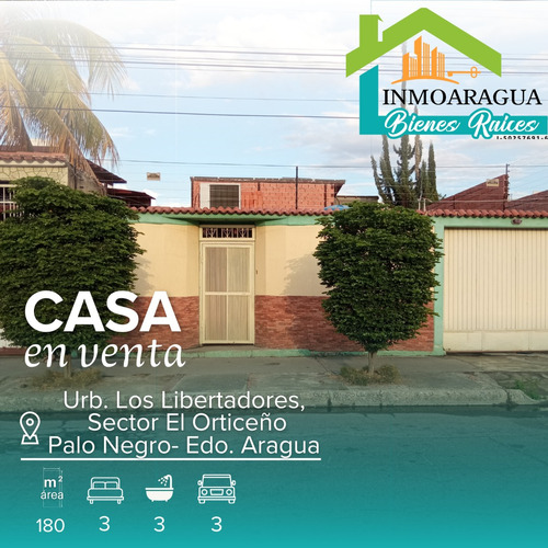 Casa En Venta/ Palo Negro, Los Libertadores/ Yp1390 