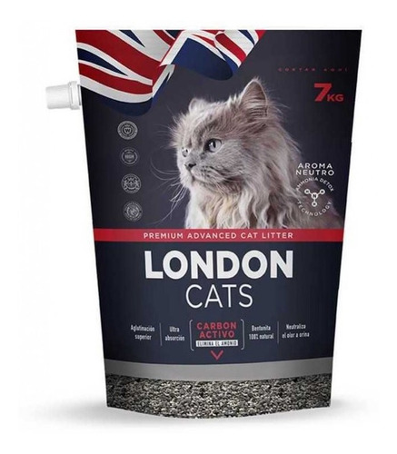 Arena Sanitaria Para Baño De Gato, London Cats 7 Kg 