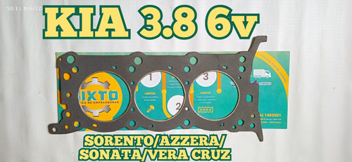 Empacadura Cámara Kia Sedona Sorento 3.8 Sonata Azzera 3.3 