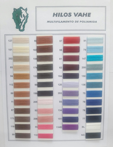 Hilo De Nylon 10x1000 Para Calzado Cuero, Aparado Vahe