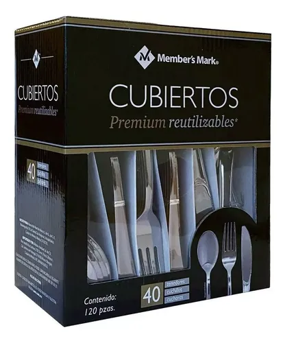 Cubiertos Premium Desechables Pero Reutilizables 120 Pzas Mercadolibre