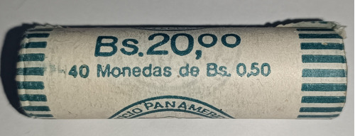 Moneda De Venezuela 50 Céntimos 1990 Tubo / Rollo Unc