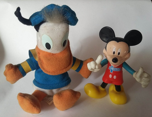 Muñecos Disney Mickey, Donald Y Sirenita Ariel (Usado)