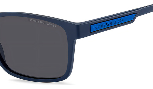 Óculos De Sol Tommy Hilfiger Th2089/s Fll-56 Cor Azul Armação Azul Haste Azul Lente Cinza