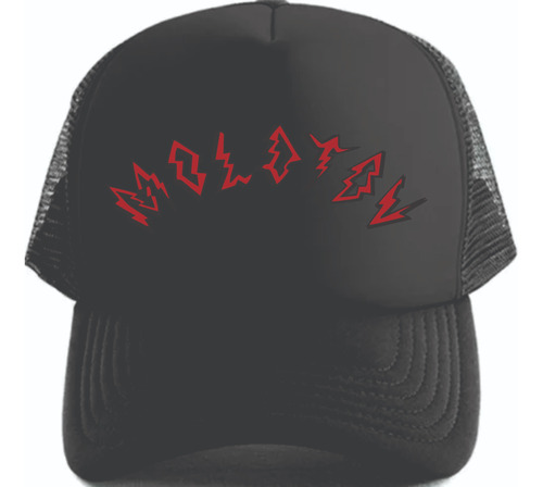 Gorra Vinilo Trucker Personalizada Molotov Negro Talle Único