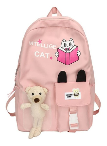 Bonita Mochila Kawaii Para Laptop Niña Adolescente Vuelta