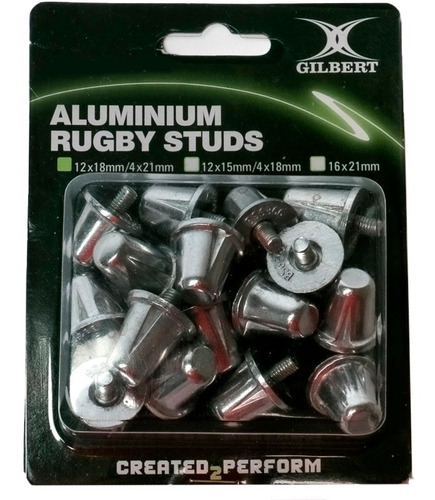Tapones De Aluminio Gilbert Para Rugby / Pack 18 Mm - 11041