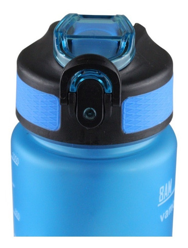 Imagen 9 de 10 de Bote Vaso Agua Motivacional 1000 Ml Termo Cilindro Popote