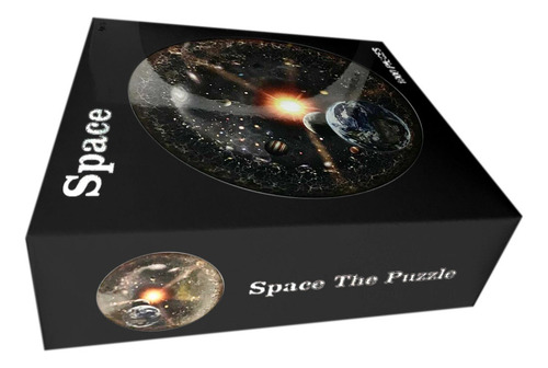 Serie De Rompecabezas Redondos F Space Puzzle Universe Para