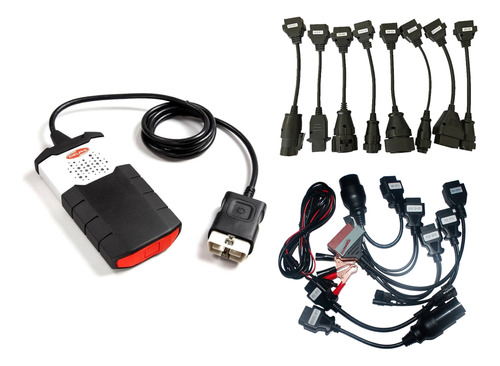 Escáner Automotriz Multimarca Delphi Bt Usb Full 16 Cables