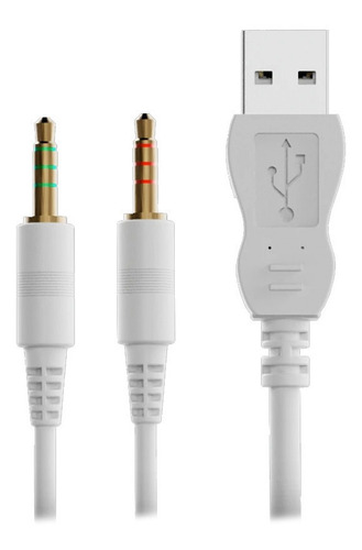 Imagen 4 de 7 de Diadema Gamer Gemini Vsg Multiplataforma Blanca