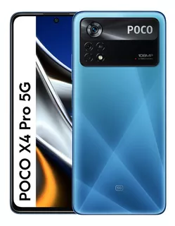 Xiaomi Pocophone Poco X4 Pro 5G (108 Mpx) Dual SIM 128 GB laser blue 6 GB RAM