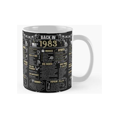 Taza Cumpleaños Aniversario 1983 Historia Allá Por 1983 Cali