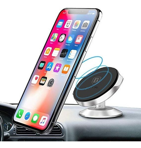 Imagen 5 de 8 de Soporte De Telefono Para Auto Magnetico Ears 360° - Baseus