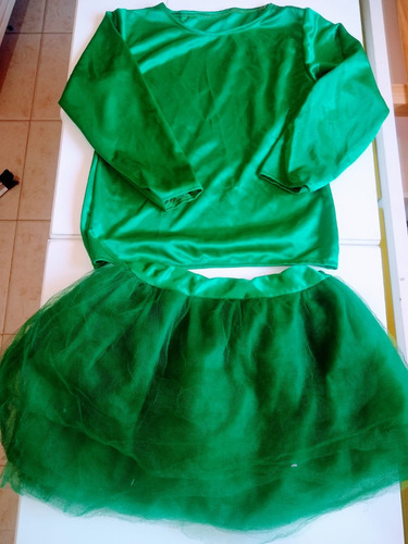 Disfraz De Bailarina En Verde - Impecable