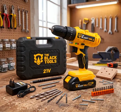 Parafusadeira Furadeira 21v 2 Baterias Profissional Bivolt