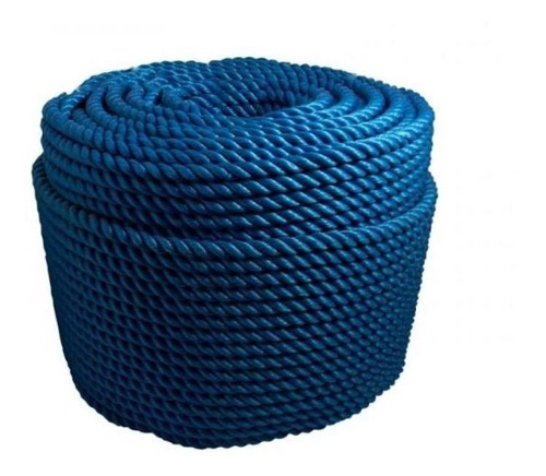 Corda Nylon Torcida Azul 25mm 60kg Aprox