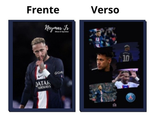 Álbum De Figurinhas Personalizado Neymar Jr Psg