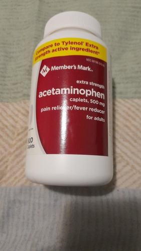 Acetaminofen 600 Tabletas