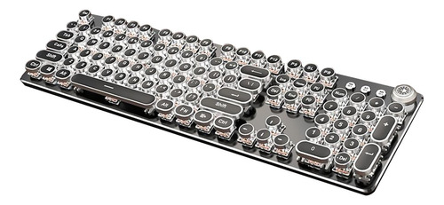 Teclado Retro Punk De 104 Teclas Con Cable Para Pc,
